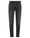Pt Torino Man Jeans Black Size 35 Cotton, Elastane In Black