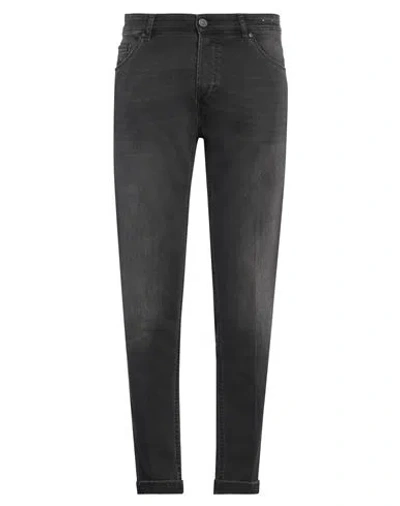 Pt Torino Man Jeans Black Size 35 Cotton, Elastane