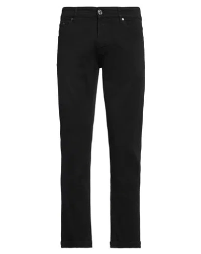 Pt Torino Man Jeans Black Size 35 Cotton, Elastane In Black