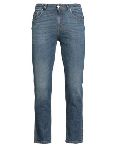 Pt Torino Man Jeans Blue Size 30 Cotton, Elastane