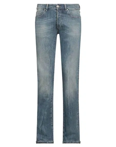 Pt Torino Man Jeans Blue Size 31 Cotton, Elastane