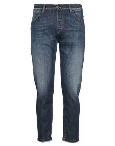 Pt Torino Man Denim Pants Blue Size 31 Cotton, Elastane