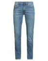 Pt Torino Man Jeans Blue Size 35 Cotton, Polyester, Elastane In Blue