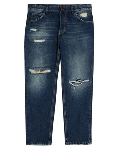 Pt Torino Man Jeans Blue Size 33 Cotton