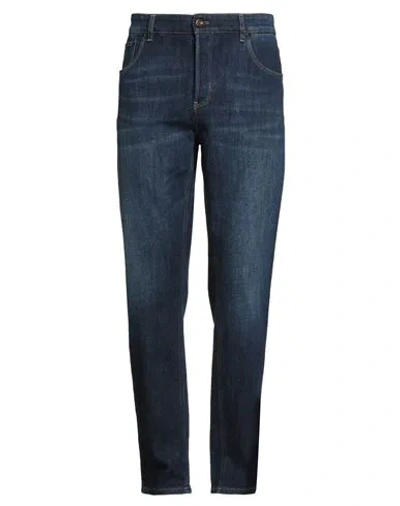 Pt Torino Man Jeans Blue Size 33 Cotton, Elastane