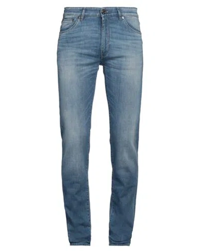 Pt Torino Man Jeans Blue Size 33 Cotton, Elastomultiester, Elastane