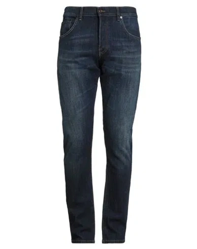 Pt Torino Man Jeans Blue Size 34 Cotton, Elastane