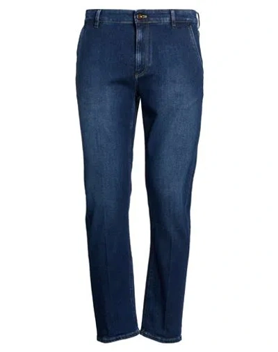 Pt Torino Man Jeans Blue Size 34 Cotton, Elastane