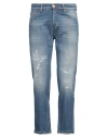 Pt Torino Stretch Denim Jeans Featuring Distressed Detailing In Blue