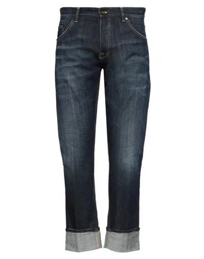 Pt Torino Man Jeans Blue Size 34 Cotton, Polyurethane