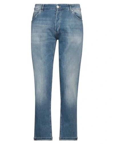 Pt Torino Man Jeans Blue Size 35 Cotton, Elastomultiester, Elastane