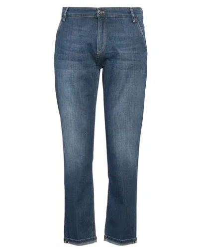 Pt Torino Man Jeans Blue Size 35 Cotton, Elastomultiester, Elastane