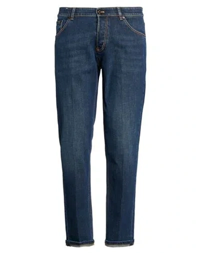 Pt Torino Man Jeans Blue Size 36 Cotton, Elastane