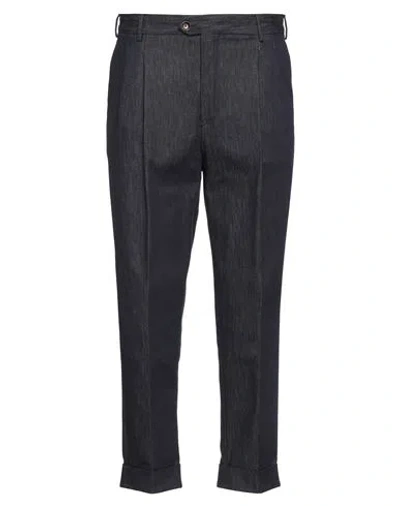 Pt Torino Man Jeans Blue Size 40 Cotton, Elastane
