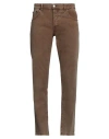 Pt Torino Stretch Corduroy Slim Fit Five Pocket Pants In Brown