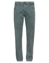 Pt Torino Man Jeans Deep Teal Size 38 Cotton, Lyocell, Elastane In Green
