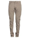 Pt Torino Man Jeans Khaki Size 35 Cotton, Lyocell, Elastane In Beige