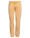Pt Torino Man Jeans Marigold Size 33 Cotton, Elastane In Yellow