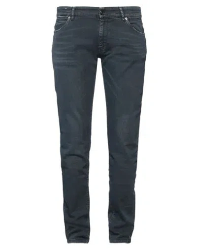 Pt Torino Man Jeans Blue Size 29 Cotton, Elastane In Navy Blue