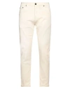 Pt Torino Man Jeans Pastel Yellow Size 36 Cotton, Elastane In Neutral