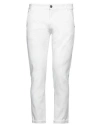 Pt Torino Man Jeans White Size 35 Cotton, Elastane In White