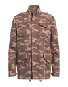 Pt Torino Man Overcoat & Trench Coat Camel Size 42 Polyester, Cotton In Beige