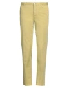 Pt Torino Man Pants Acid Green Size 34 Cotton, Elastane