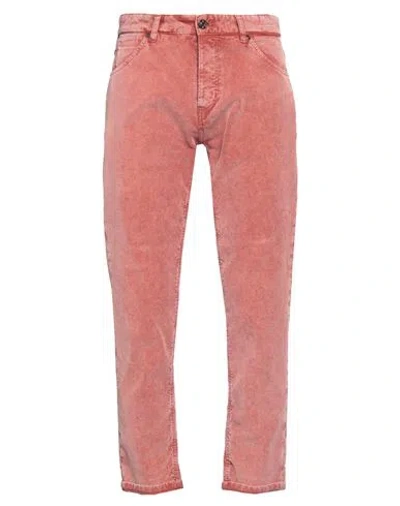 Pt Torino Man Pants Antique Rose Size 32 Cotton, Elastane In Pink