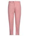 Pt Torino Man Pants Antique Rose Size 32 Cotton, Polyester, Elastane In Pink