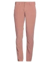 Pt Torino Man Pants Antique Rose Size 34 Cotton, Elastane In Pink