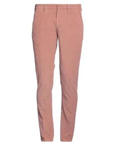 Pt Torino Man Pants Antique Rose Size 34 Cotton, Elastane In Pink