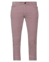 Pt Torino Man Pants Antique Rose Size 35 Cotton, Elastane In Pink