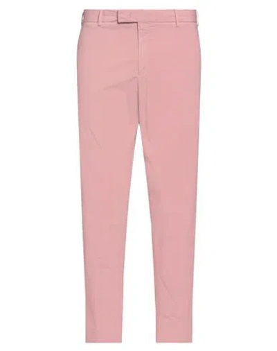 Pt Torino Man Pants Antique Rose Size 36 Cotton, Polyamide, Elastane In Pink