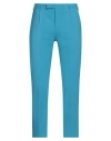 Pt Torino Man Pants Azure Size 32 Virgin Wool, Elastane In Blue