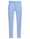 Pt Torino Man Pants Azure Size 38 Cotton, Lyocell, Elastane In Blue