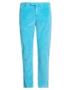 Pt Torino Man Pants Azure Size 42 Cotton, Lyocell, Elastane In Blue