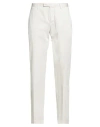 Pt Torino Man Pants Beige Size 30 Cotton, Silk, Elastane In White