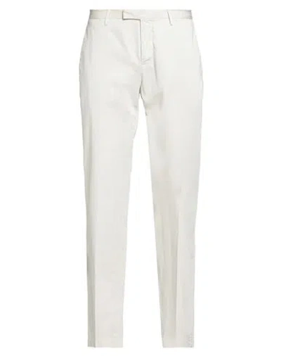Pt Torino Man Pants Beige Size 30 Cotton, Silk, Elastane In White