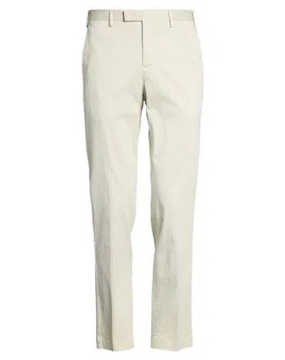 Pt Torino Man Pants Beige Size 34 Cotton, Elastane In White