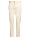 Pt Torino Man Pants Beige Size 36 Cotton, Elastane