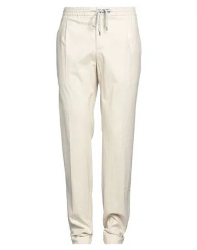 Pt Torino Man Pants Beige Size 36 Cotton, Elastane In Neutral