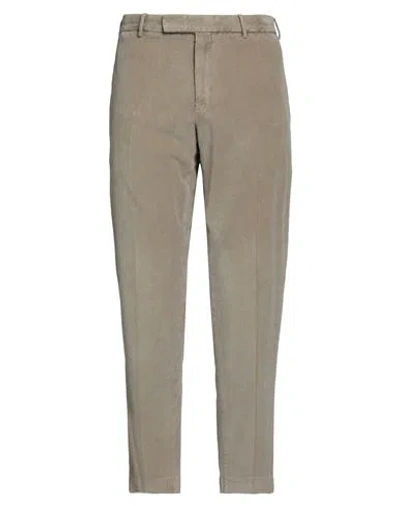 Pt Torino Mud-coloured Cotton Trousers In Brown