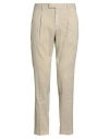 Pt Torino Man Pants Beige Size 36 Linen, Cotton, Elastane