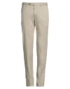 Pt Torino Man Pants Beige Size 36 Linen, Cotton, Elastane In Gray