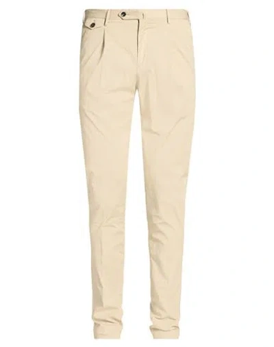 Pt Torino Man Pants Beige Size 36 Lyocell, Cotton, Elastane In Neutral