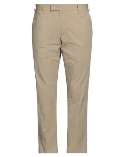 Pt Torino Man Pants Beige Size 38 Cotton, Elastane
