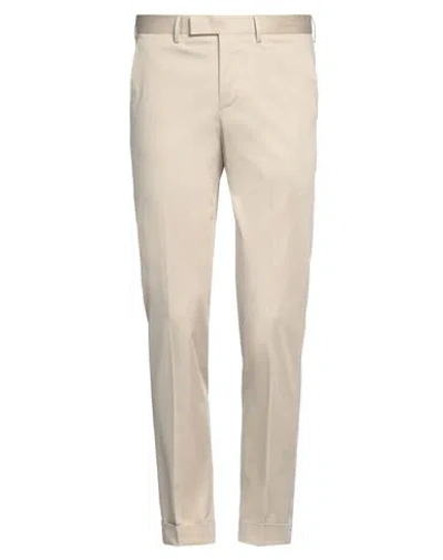 Pt Torino Man Pants Beige Size 38 Cotton, Elastane In Beige