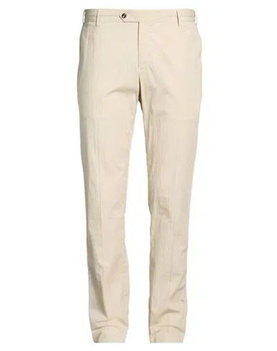 Pt Torino Man Pants Beige Size 38 Cotton, Lyocell, Elastane In Brown