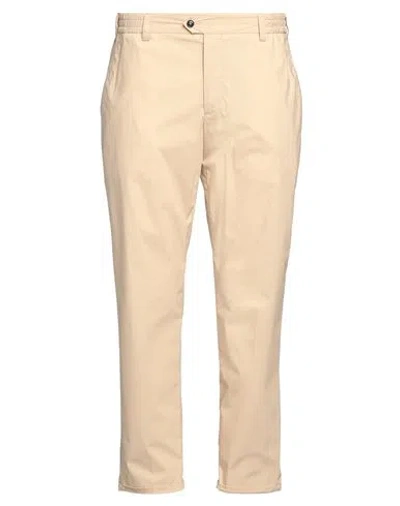 Pt Torino Man Pants Beige Size 38 Cotton, Polyamide, Elastane