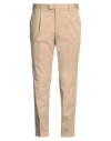 Pt Torino Man Pants Beige Size 40 Cotton, Elastane